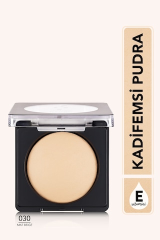 Flormar Yoğun Pigmentli Fırınlanmış Mat Pudra (Soğuk Alt Ton) - Baked Powder - 030 Mat Beige - 8682536053570