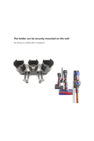 Padalink V7/v8/v10 Süpürge İçin Duvar Tipi Beşlu Aksesuar Tutucu - Gri, Yer Tasarrufu Ve Düzenli Saklama