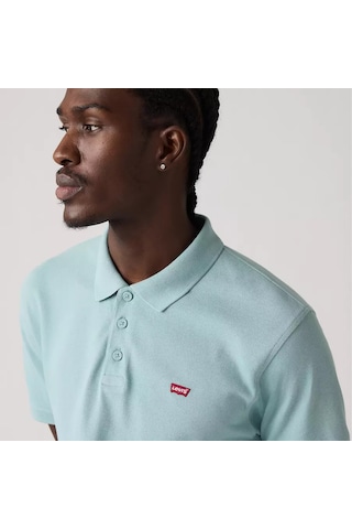 Levi's Erkek 100% Pamuk Standard Fit Polo Yaka Su Yeşili T-shirt - 35883-0283 Yeşil