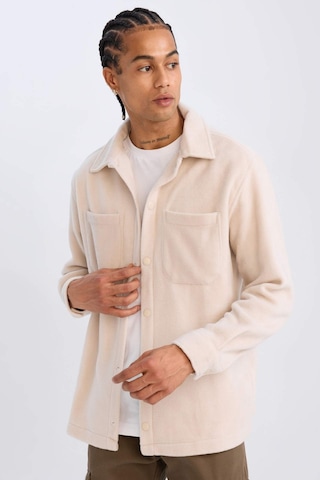 DeFacto Relax Fit Polar Uzun Kollu Gömlek A4782AX24WNBG721 Bej