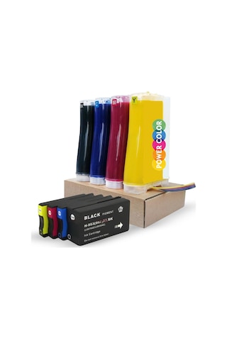 HP 7720 7740 Bitmeyen Kartuş Sistemi Dolu 4X500 ML Chipsiz I HP 7720 7740 Bitmeyen Kartuş Sistemi Dolu 4X500 ML Chipsiz I
