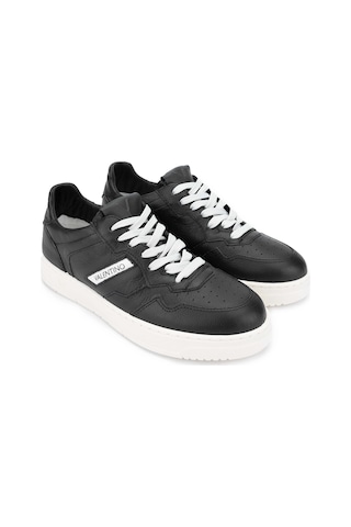 Mario Valentino Unisex Hakiki Deri Siyah Sneakers & Spor Ayakkabı 1040 95a2501 Ayk Y24 Black/whıte Beyaz - Siyah