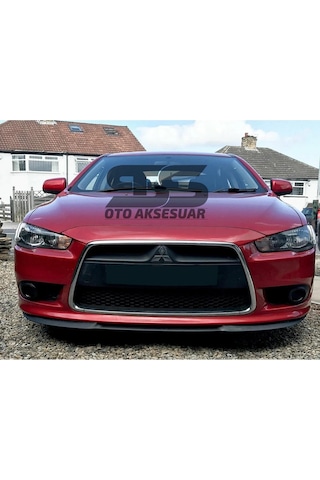 Mitsubishi Lancer Evo Cupra R Uyumlu Ön Lip Mat Siyah Ön Tampon Lip  (Sts Oto Aksesuar) (01)