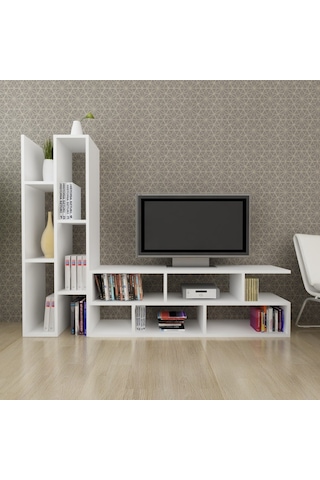 Joungle Tv Ünitesi Beyaz Beyaz