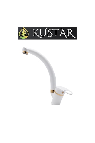 Kustar Sema Gold Beyaz Mutfak Evye Bataryası