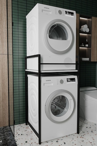 Sundra Banyo Dolabı Çamaşır Ve Kurutma Makinesi Dolabı Beyaz