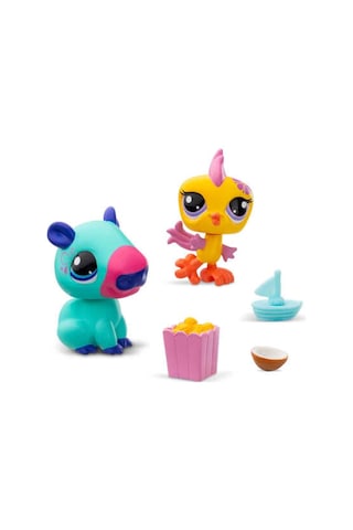Littlest Pet Shop Minişler 2 Li Figür Seti S2 S00000620 Kapibara Ve Kuş