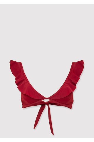 Mavi - Bağcık Detaylı Kırmızı Bikini Üstü 1914054-70456