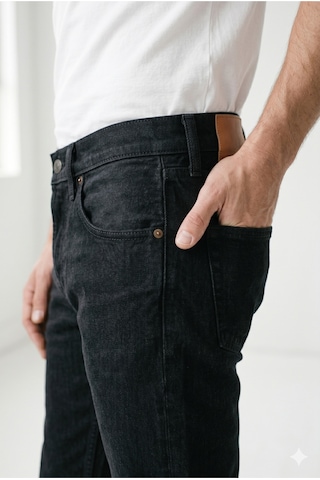 Modmen Erkek Siyah Kot Pantolon Siyah