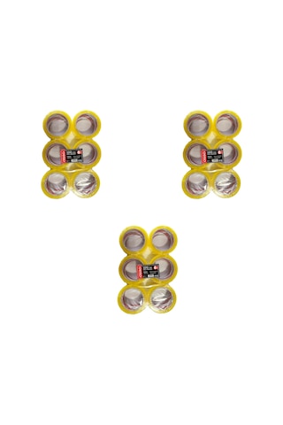 Osso Şeffaf Bant Ambalaj Koli Bandı - 100 Yrd / 91.44 Metre - 43 Mm - 6 Adetlik 3 Paket 18