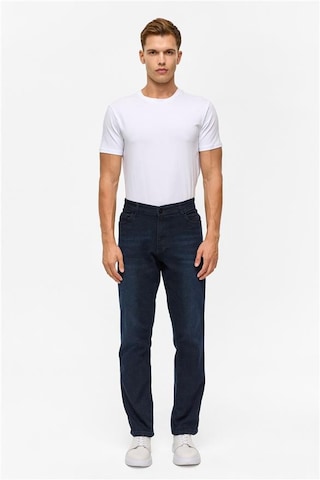 Süvari Mavi Regular Denim Pantolon Mavi