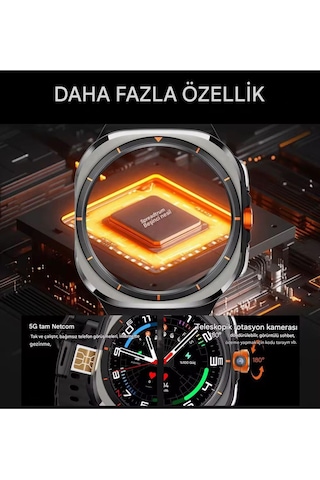 5g Hw Ultra Android Akıllı Saat Sım Kartlı Wifi Nfc Gps Amoled Ekran Spor Ve Sağlık Tracker