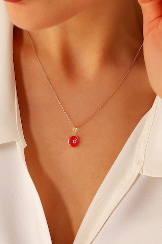 Kadın 14 Ayar Altın Nazar Göz Kolye Ucu