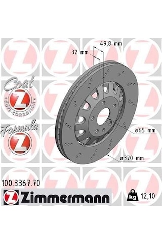 Zimmermann Fren Diski Ön Audı Tt 2006/2014 Sol/sağ
