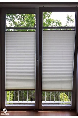 Kidmex Trend Plise 10 Renk Katlanır Cam Balkon Perdesi - Ofis Perdesi - Mutfak Perdesi - Salon Perdesi