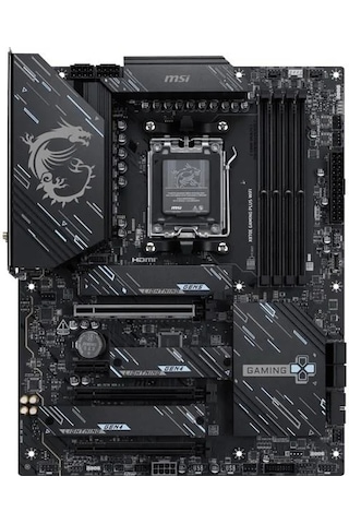 Msı X870e Gamıng Plus Wıfı-7 Ddr5 8200mhz Oc Hdmı Dp Pcıe 16x V5.0 Am5 Atx