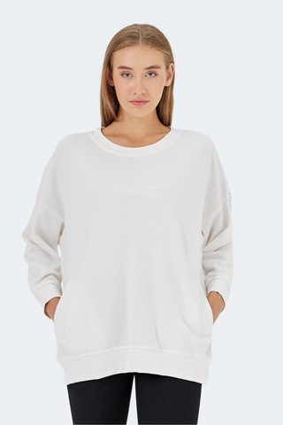 Slazenger Vıkentı Sw 2 Li Set Kadın Sweatshırt Beyaz - Siyah