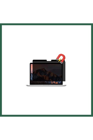 Bezos Apple Macbook Uyumlu Air 13.3 Apple Macbook Uyumlu Manyetik Hayalet Ekran Koruyucu - Siyah Bzs01