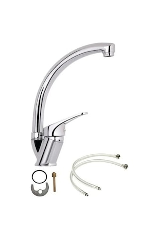 On2 Armatür Çift Girişli 40'lık Pirinç Lavabo Bataryası