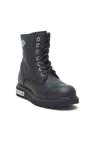Harley Davidson Tums New Kadın Günlük Bot 025Z100630-BLACK-BASKILI-DERI Siyah