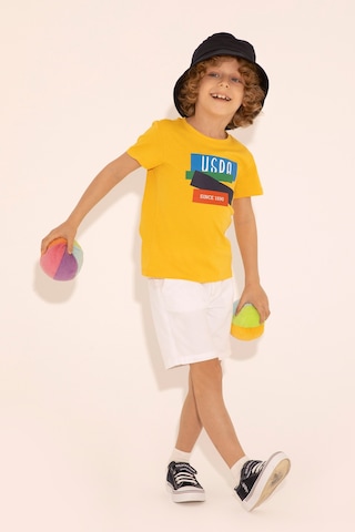 U.s. Polo Assn. Erkek Çocuk Beyaz Şort / Bermuda 50289495-vr013 Beyaz