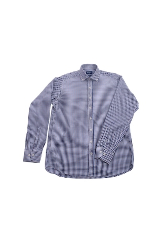 Giant Kareli Uzun Kol Erkek Gömleği - Modern Fit Lacivert