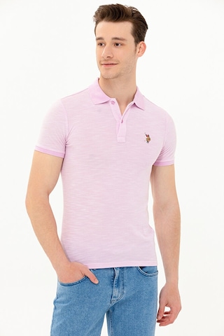 U.S. Polo Assn. Erkek Polo Yaka T-shirt 50263371-vr211 Pembe