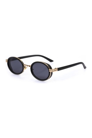Siyah Camlı Siyah-gold Çerçeveli Unisex Güneş Gözlüğü Ae9065c9 Siyah