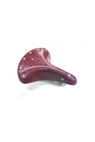 Bisiklet Klasik Kösele Yaylı Sele Kahverengi