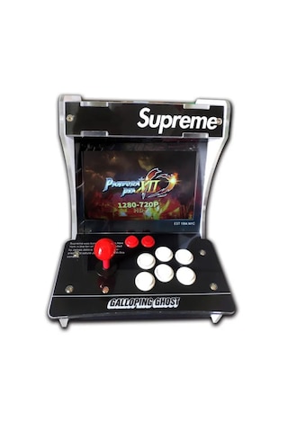 Supreme Çift Arcade Kol 10inç Çift Ekran 3000+ Oyunlu Retro Ar...