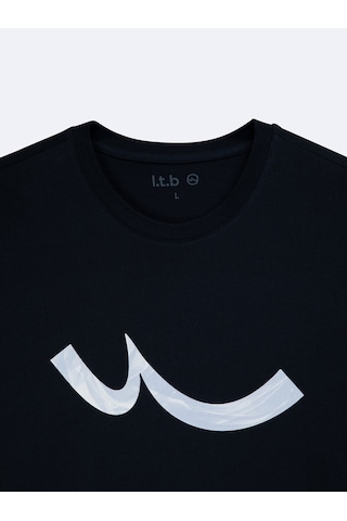 Little Big Ltb Rolode Logo Baskılı T-shırt Lacivert