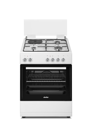 Simfer 1242 Tam Boy Fırın 3G+1E Hotplate Turbo 6 Fonksiyon Beyaz