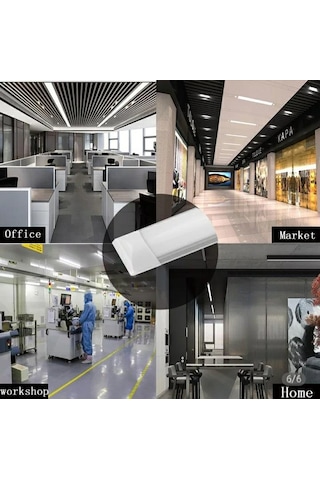 T5 Günışığı 60 Cm 18 Watt Floresan Bant Armatürü Beyaz