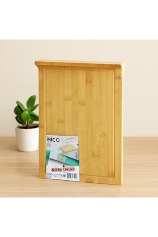 Northcity Bambu Kesme Tahtası 25x35 Cm Kanallı, Kenar Destekli