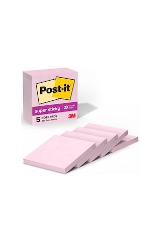 Süper Yapışkan Notlar, 5 Yapışkan Not Kağıdı, 7,6 X 7,6 Cm, Okul Malzemeleri, Ofis Ürünleri, Dikey Yüzeyler,