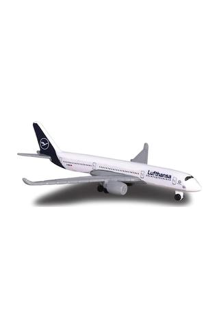 Metal Gövde Majorette Lufthansa Airbus A350 900 Ucak Modeli 11 Cm Serbest Tekerlek 1:64 Ölçek