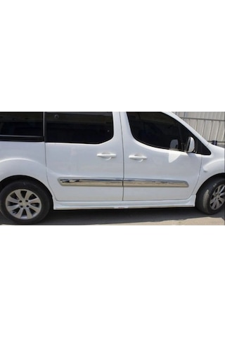 Peugeot Partner Tepee 2008 Sonrası Yan Kapı Çıtası Kromu 4 Parça P.çelik