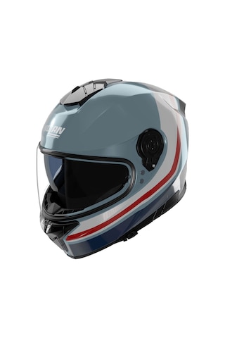Nolan N80.8 İncline 352 Kapalı Kask Mavi Beyaz Kırmızı
