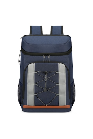 Ranyeek Outdoor Kamp İçin Çift Katlı Isı Yalıtımlı Büyük Buz Çantası, Su Geçirmez Alüminyum Folyo İç, 20 Adetten Logo Özel Tasarımı Mavi Mavi