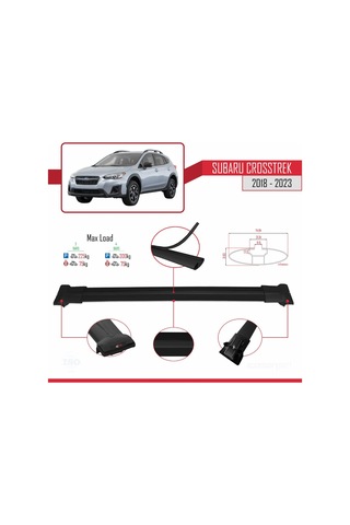 Subaru Crosstrek 2018-2023 Arası İle Uyumlu Fly Model Ara Atkı Ta