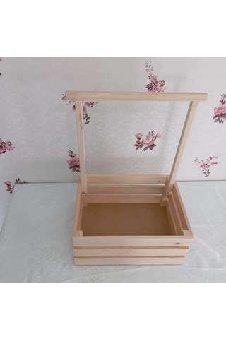 Wooden Destinty Ahşap Kasa - Bebek Kırk Sepeti - Baby Shower S... Ahşap