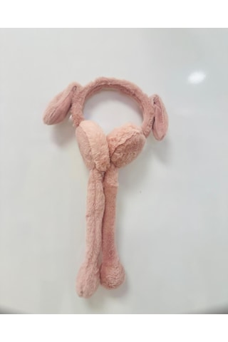 Gala Hareketli Sesli Çocuk Tavşan Kulaklık Pudra