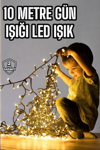 10 Metre Şerit Led Gün Işığı Led Işık Süsleme Parti Malzemesi Konsept Çok Renkli