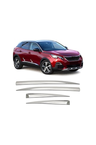 Znz Otomotiv Peugeot 3008 Krom Yan Kapı Çıtası 4 Kapı Paslanmaz Çelik 2016 ve Üzeri
