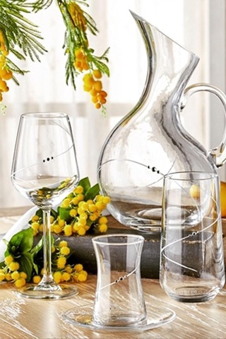 Decostyle Cam Bardak Seti Elegance 61 Parça 12 Kişilik Diğer