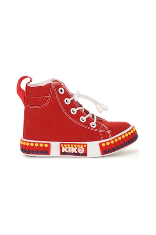 Kiko Kids Gamel Günlük Lastikli Kız Bebek Bot Ayakkabı Kırmızı