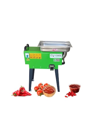 Yeşil Makina Sm500 Salça Makinesi 220 V. 3 Hp.