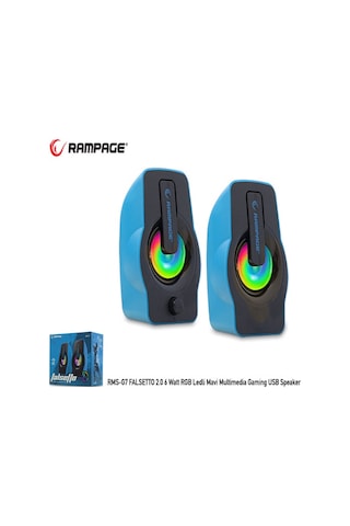 Rampage Rms-G7 Falsetto 2.0 6 Watt Rgb Ledli Mavi