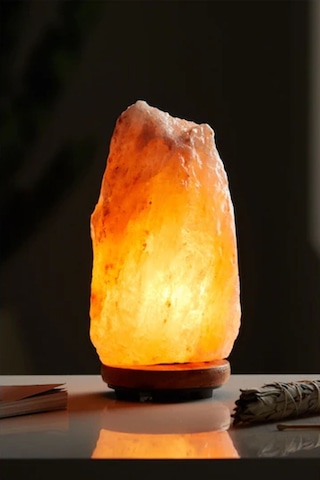 Orijinal Gerçek Himalaya Kaya Tuzu Tuz Lambası 2-3 Kg Doğal Gece Lambası Kablo Ampul Beyaz