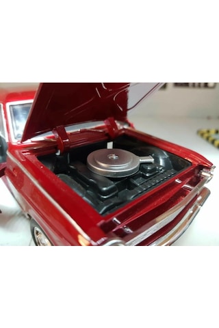 New Ray Koleksiyon 1 / 24 Ölçek 1964 Chevy Nova Ss Kırmızı Model Metal Araba